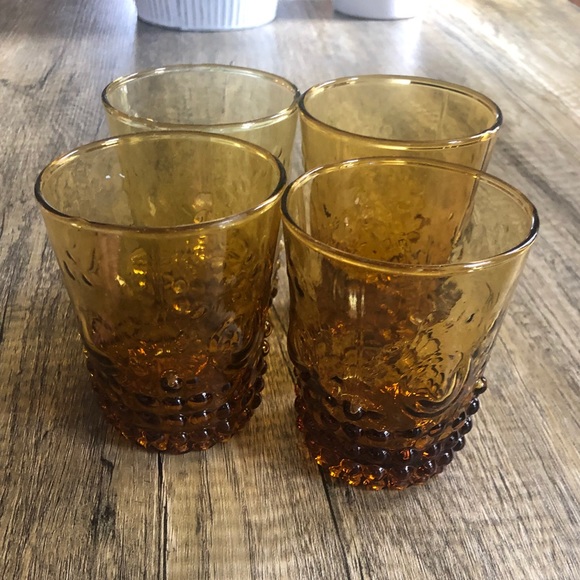 Cost Plus World Market Other - Amber Glass World Market Cups (4)